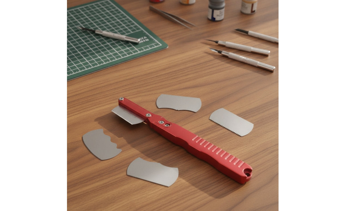 Fine-Tooth Model Craft Saw with Blades Compact Hobby Saw with Blades Precision Non-Slip for Hobbyists, Crafters, DIY Crafts