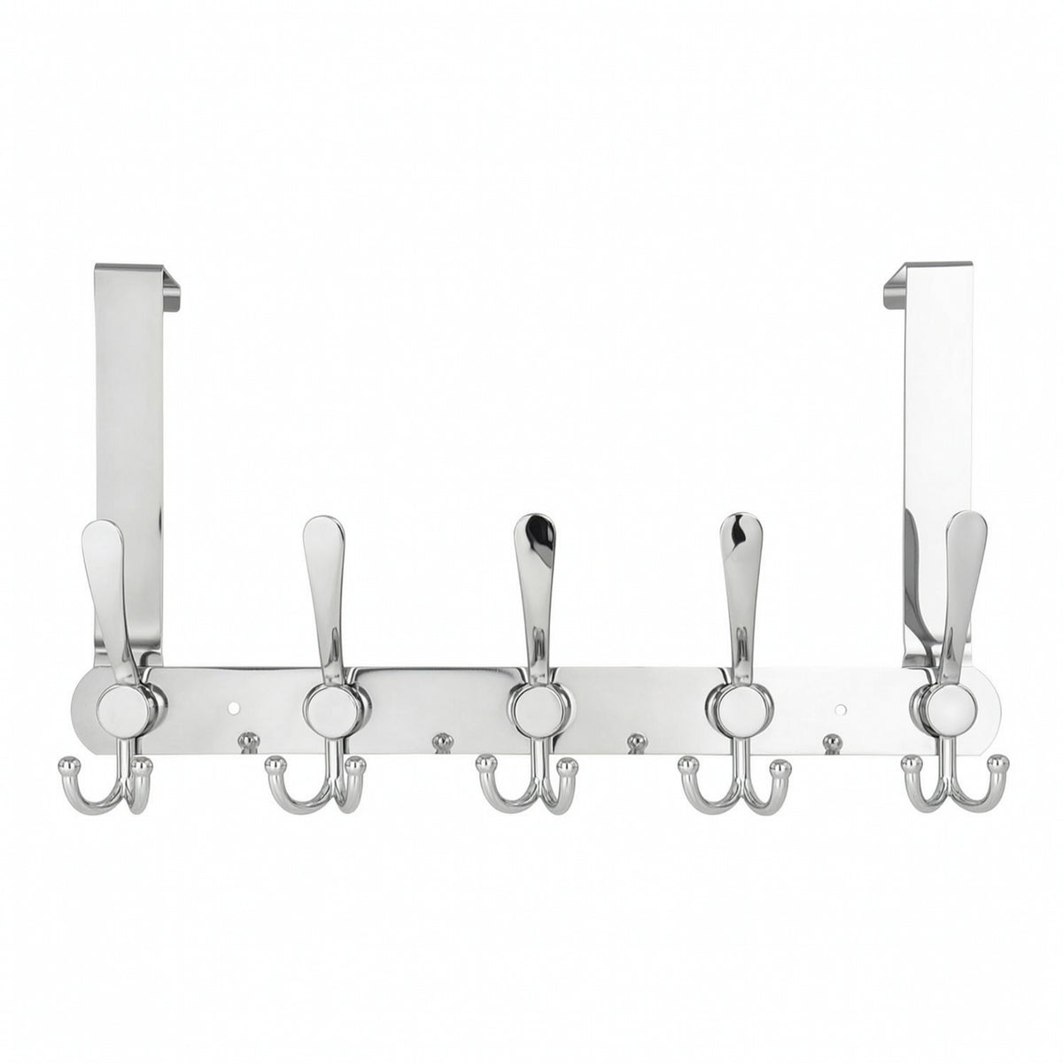 Over-the-Door Hook Rack Space-Saving Hardware Heavy-Duty for Bedroom, Entryway