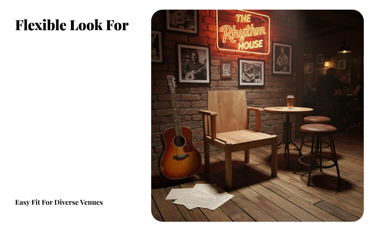 Upholstered Cushioned Seats Rustic Wooden Tavern Booth Vintage Design Bar Dining Set Sturdy Construction Restaurant Seating Slatted-Effect Top for Cafe Managers, Interior Designers, Homeowners, Live Music Venue, Spacious Concept Living Space