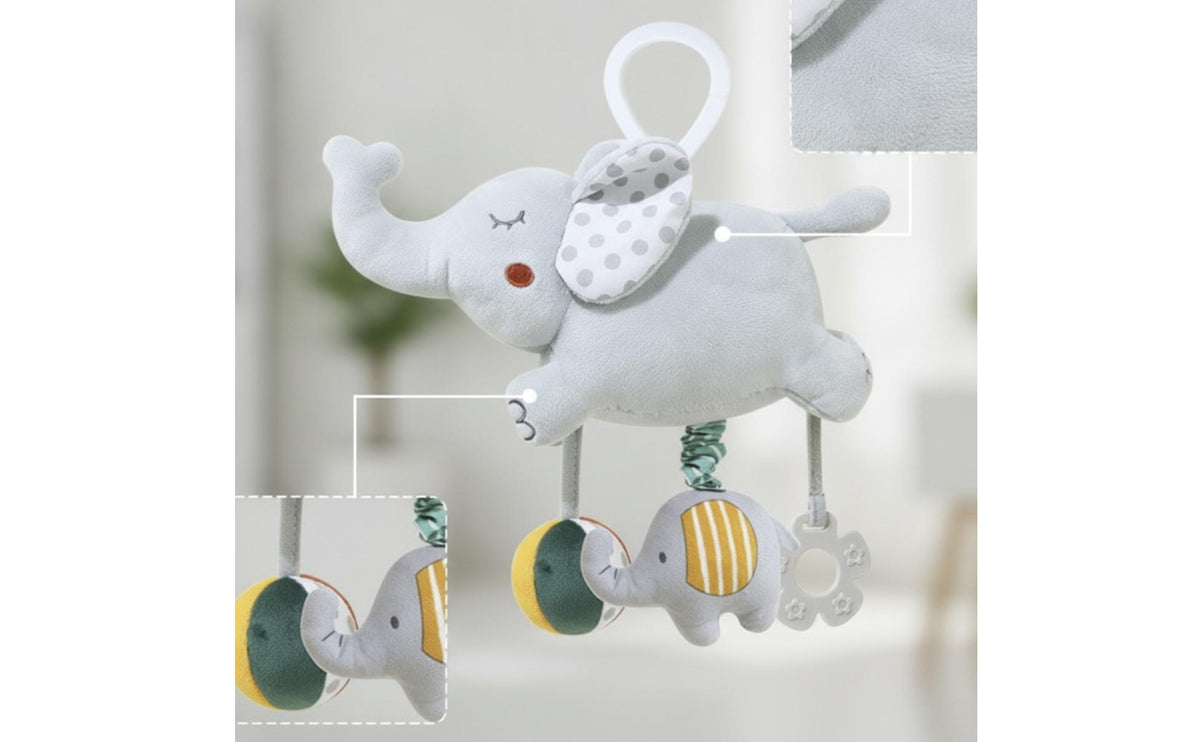 Soft Musical Hanging Toy Soft Music Pull Toy Sensory Tactile for Crib