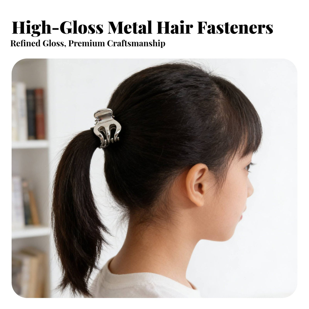 Small Metal Hair Clasp Stylish Designs Mini Hair Jaw Clip Strong Hold Small Metal Hair Claw for Women, Girls
