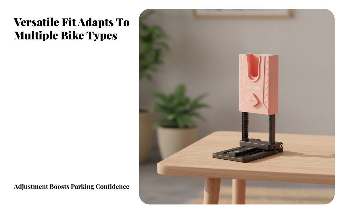 Space-Saving Bike Parking Stand | Portable Compact Structure, Folding Bike Stand, for Indoor