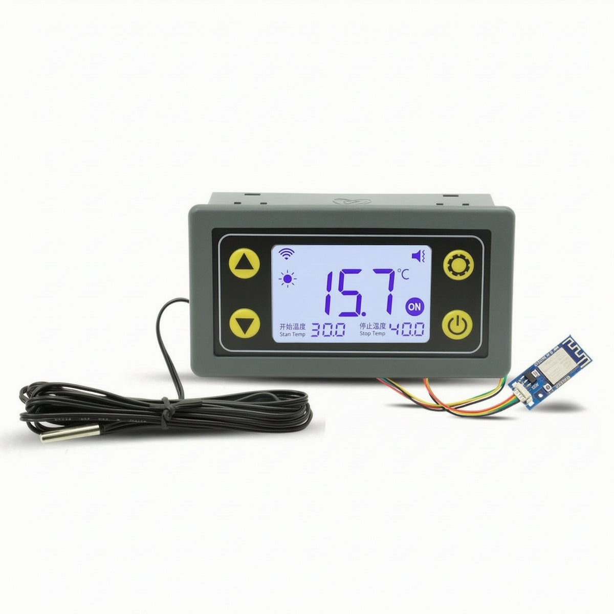Digital Temperature Controller Module Electronic Temperature Controller with Sensor for DIYers, Aquariums
