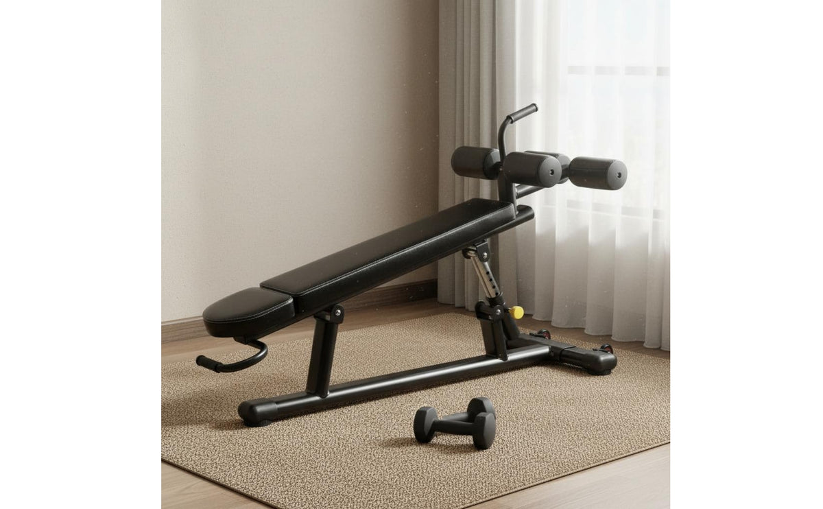 Adjustable Sit-up Bench with Locking Pin for Decline Core Training
