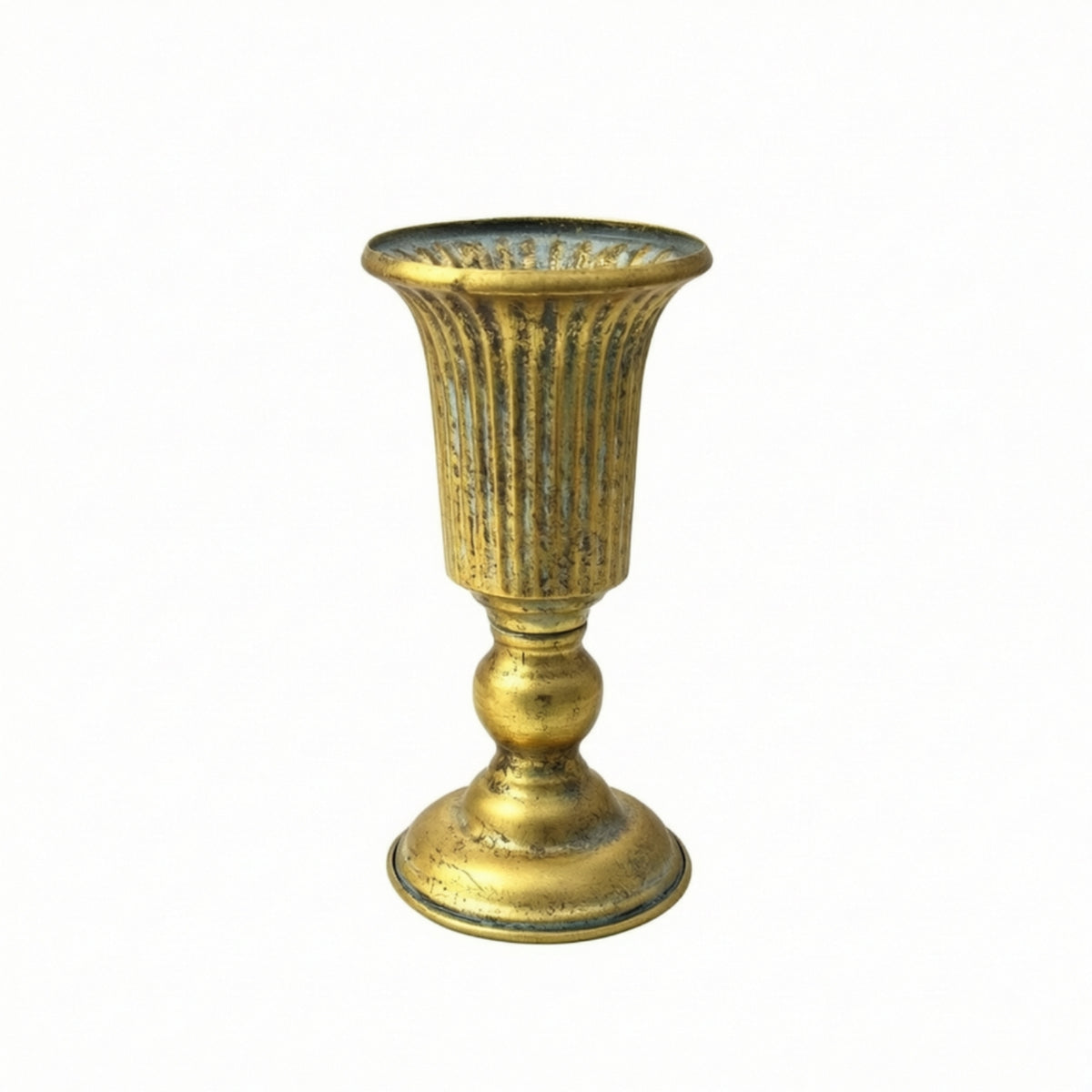 European Style Gold Vintage Iron Flower Vase for Living Room and Wedding Decor