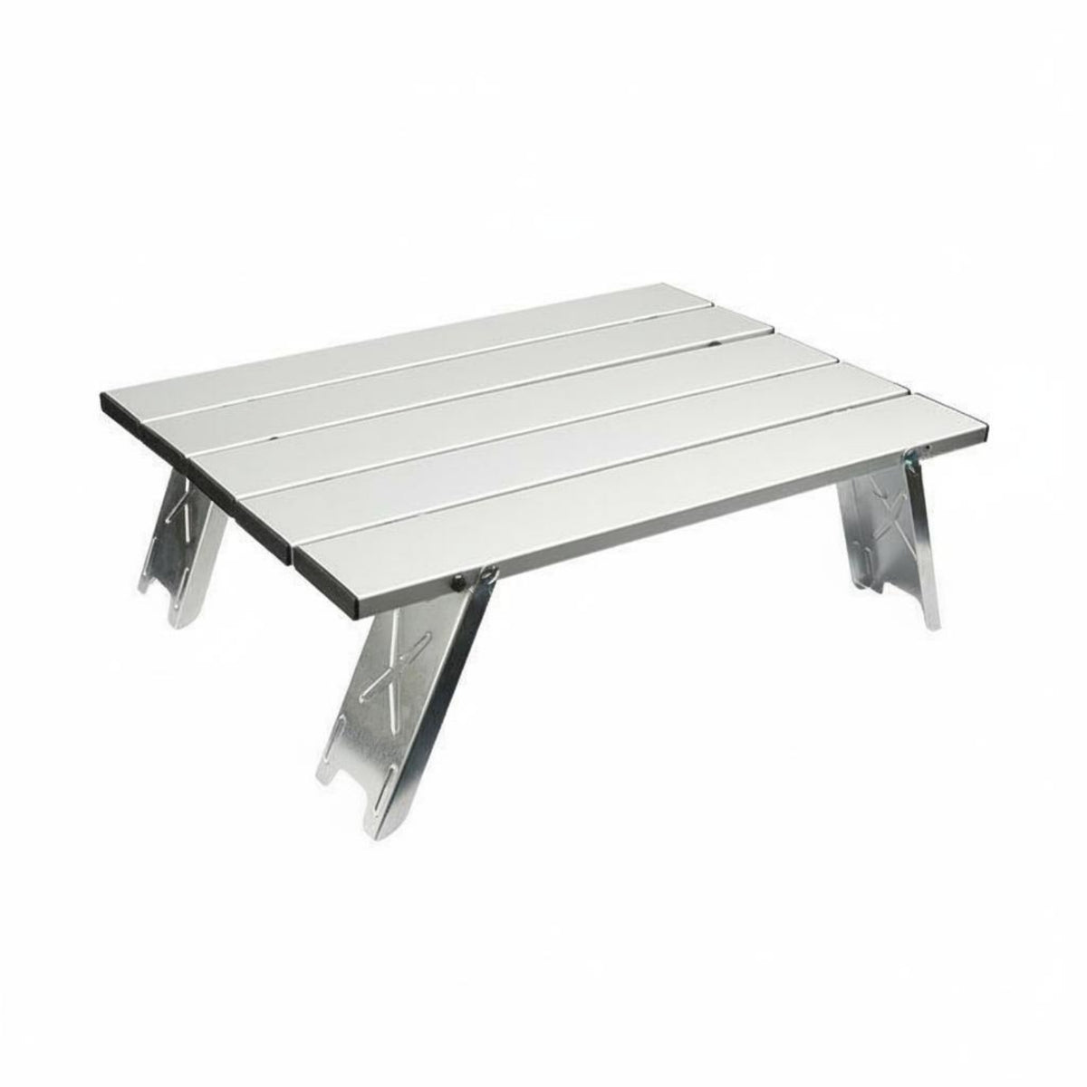 Foldable Aluminum Roll Top Table Sturdy and Stable Folding Camping Table Waterproof for Picnic, Fishing, Beach, Garden