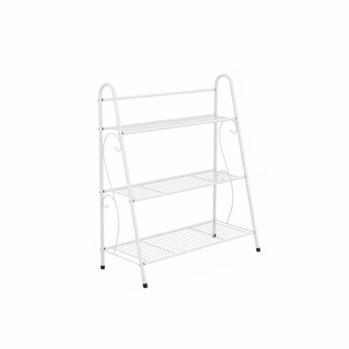 Floor-Standing Multi-Tier Pot Stand Modern design 3-Tier Stepped Plant Stand Space-Saving Flower Shelf Sturdy Frame for Gardeners, Homeowners, Apartment Dwellers, Living Room, Balcony, Indoor, Outdoor