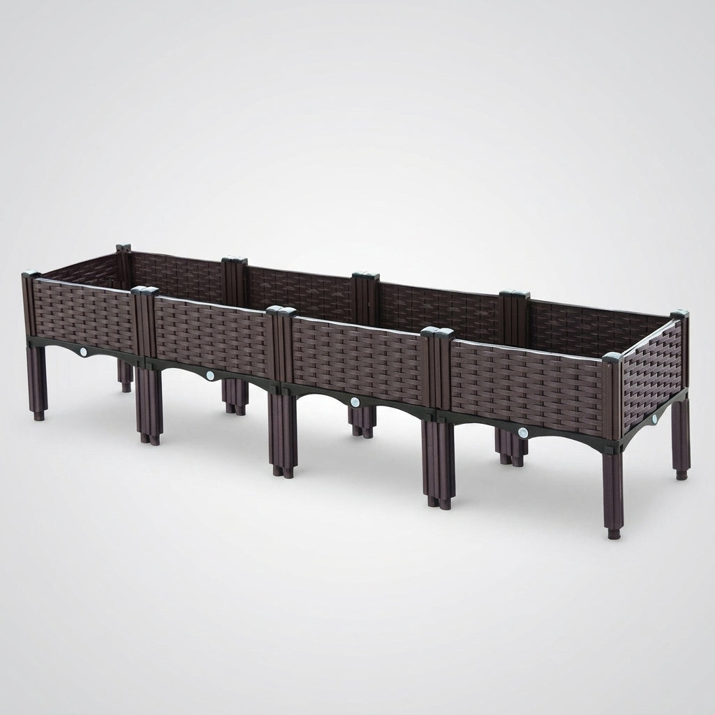 Plant Pots and Raised Beds for Garden, Stackable Planter for Outdoor Plants and Flower Pot, Breathable Floor Standing Easy Raised Garden Bed