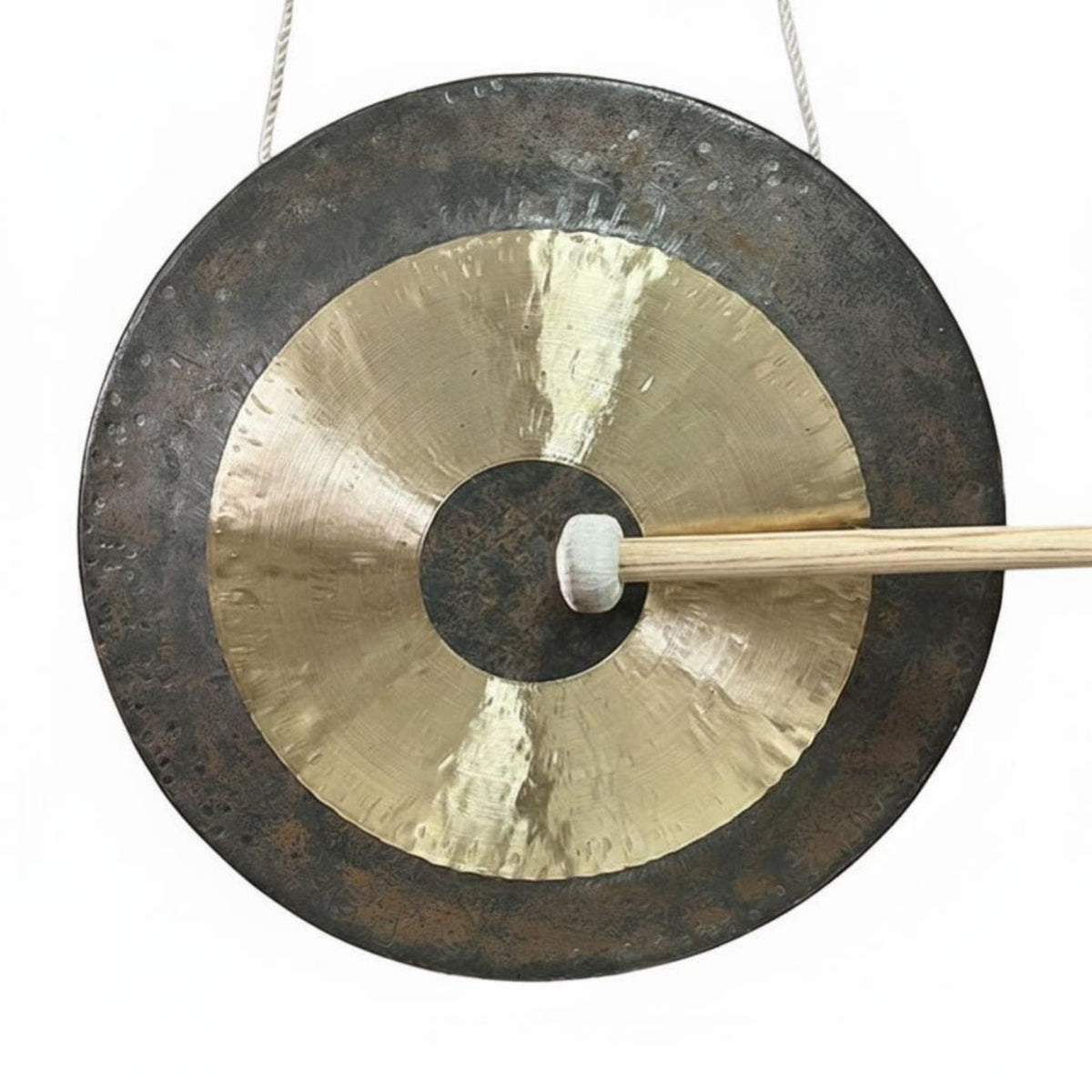 Professional Grade Two-Tone Chau Gong Long vibration Percussion Instrument Soothing Sound House Decoration handmade for Meditation Practitioners, Musicians, Home Decor lovers