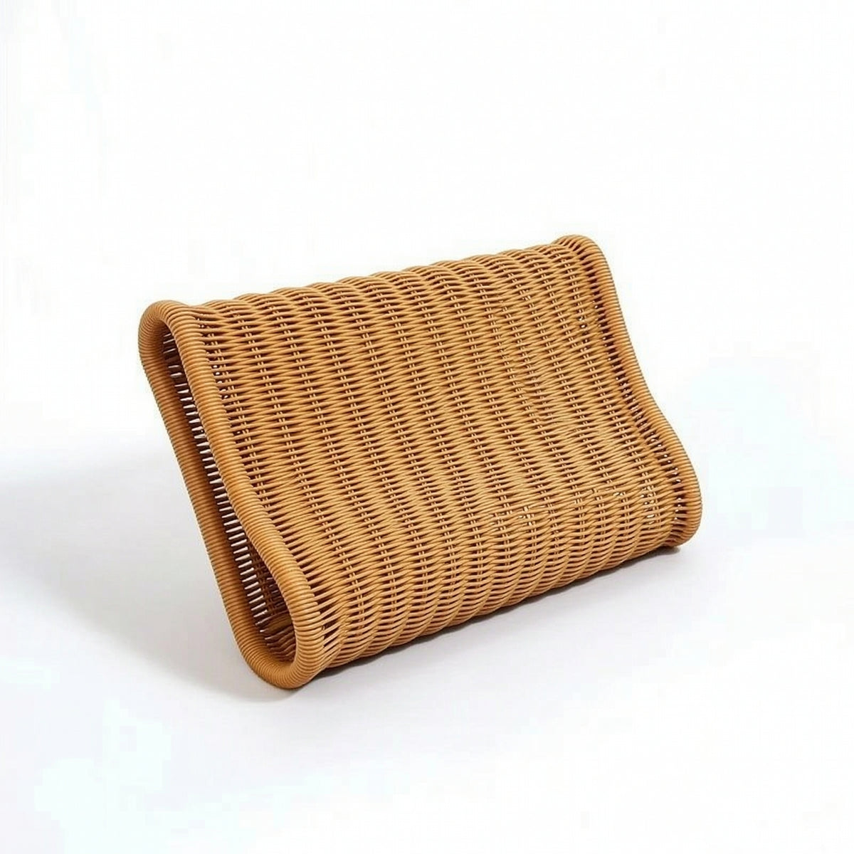 Imitation Rattan Contour Neck Support Pillow Washable Neck Support Pillow Curved Cushion Contoured for Bed