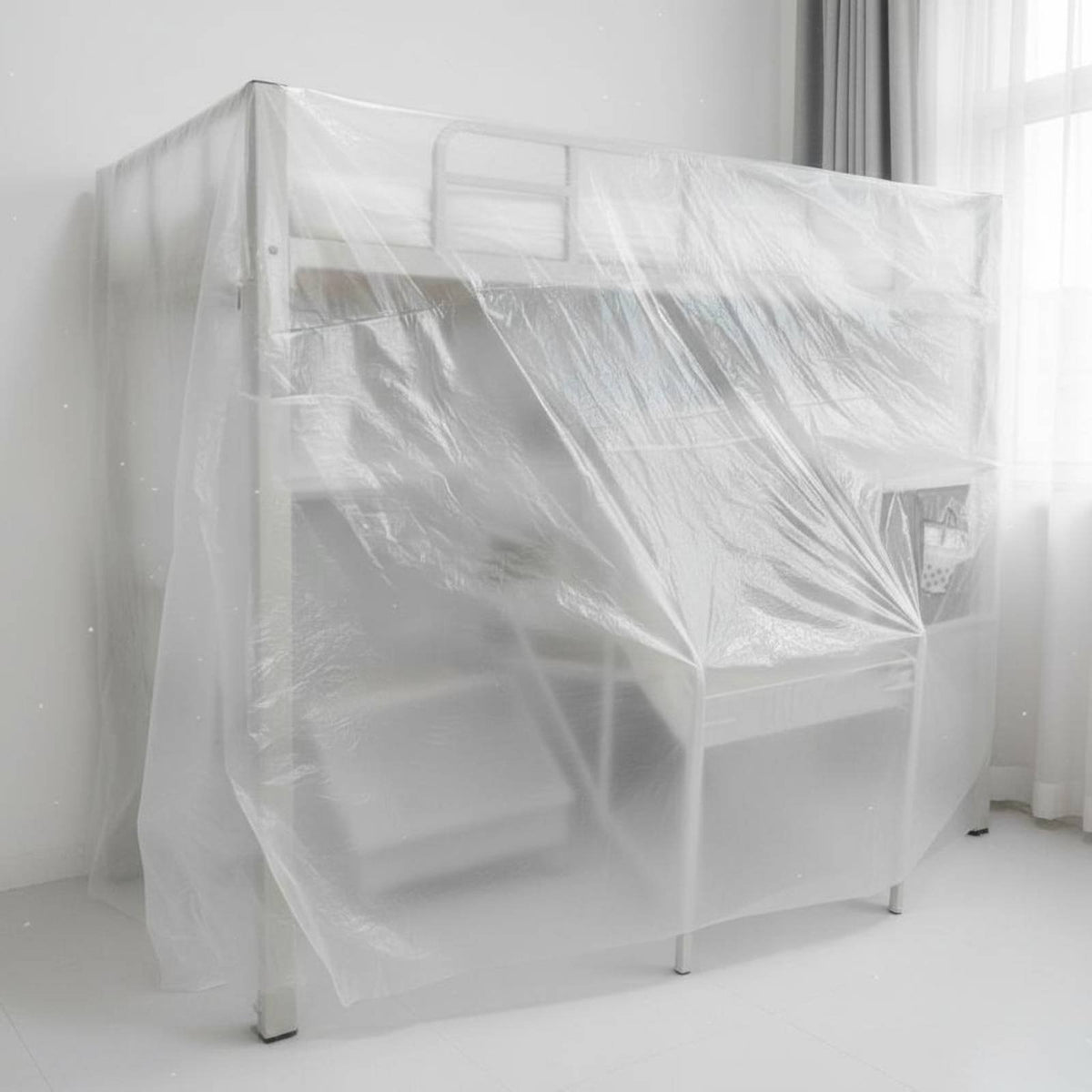 Thickened Furniture Protection Sheet Extra Large Disposable Dustproof Plastic Roll Multipurpose for Students, Dormitory, Renovations, Moving