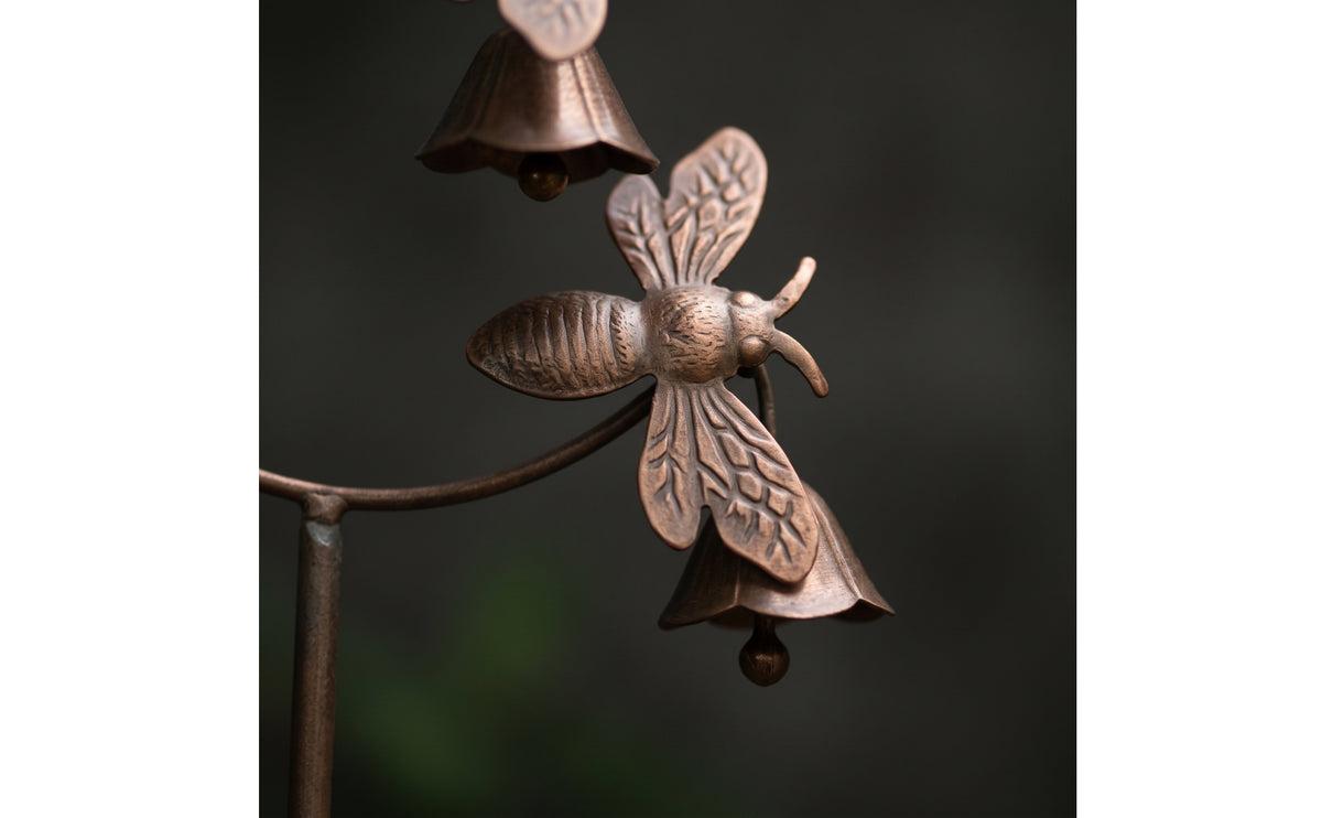 Garden Stake with Bells Outdoor Garden Stake with Bells Pleasant Metal Yard Decor for Flower Beds