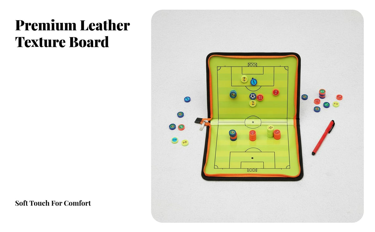 Dry Erase Attractive Futsal Board Strong Magnetic Pieces Portable Futsal Board Long-Lasting for Team Managers, Match Planning, Game Day