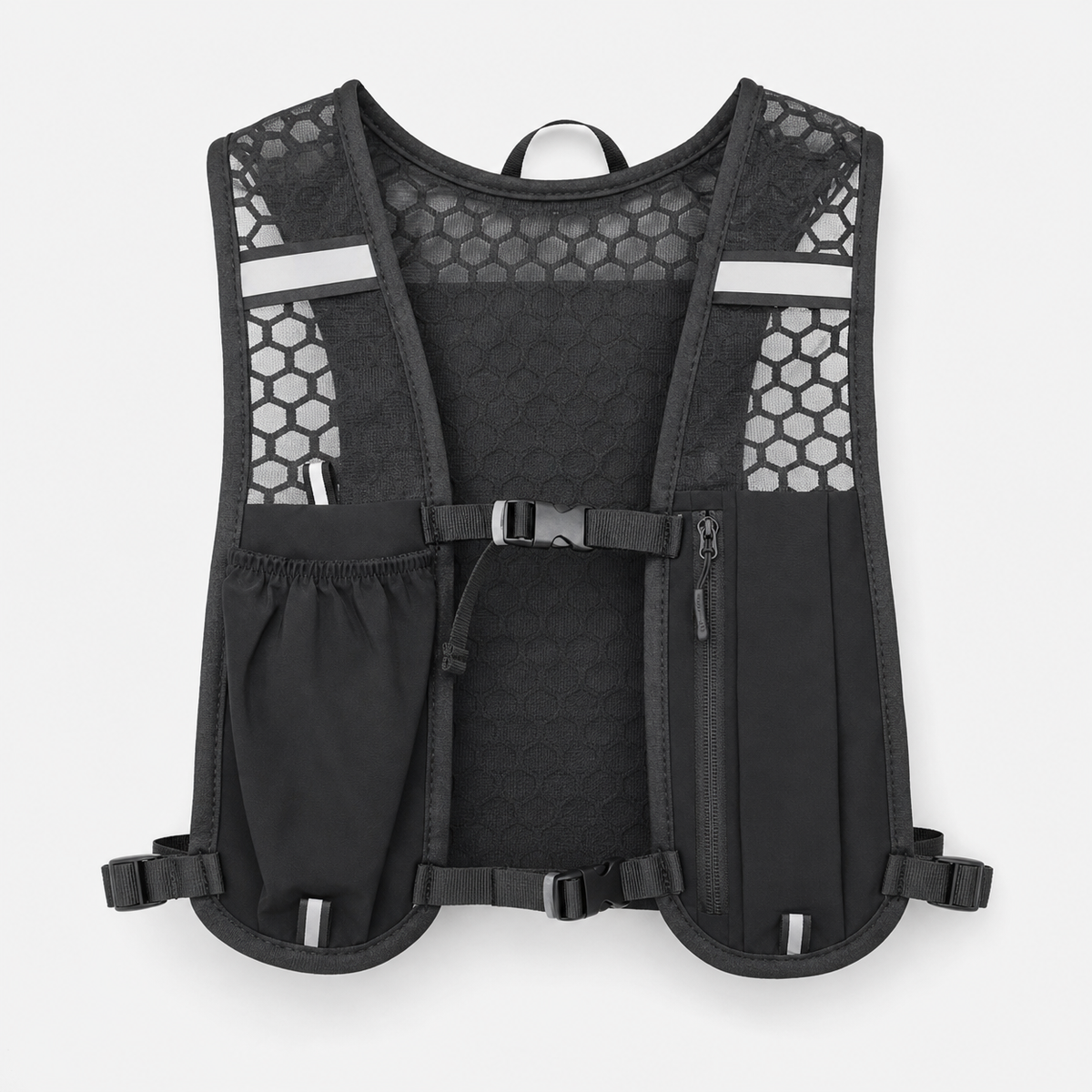 Lightweight Outdoor Running Vest Pack with Hydration Bottle Storage