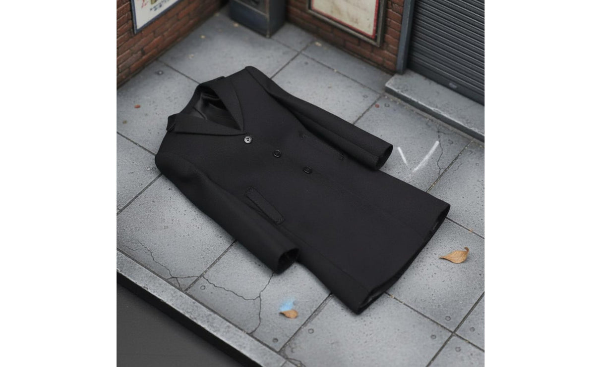 1/6 Scale Overcoat Fits Standard Male Figures 1/6 Scale Trench Coat Realistic Detail 12-Inch Figure Long Coat for Toy Photography, Diorama Building