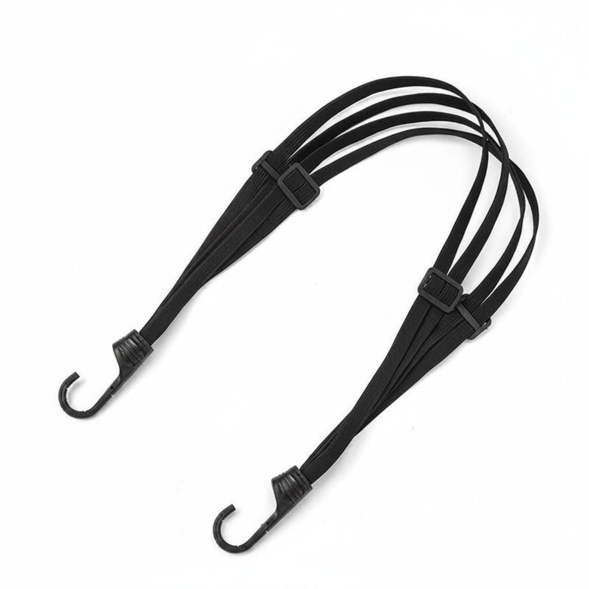 Motorcycle Fastening Strap Adjustable Helmet Bungee Strap Easy to Use Bungee Cord with Hooks for Electric Bikes, Travel