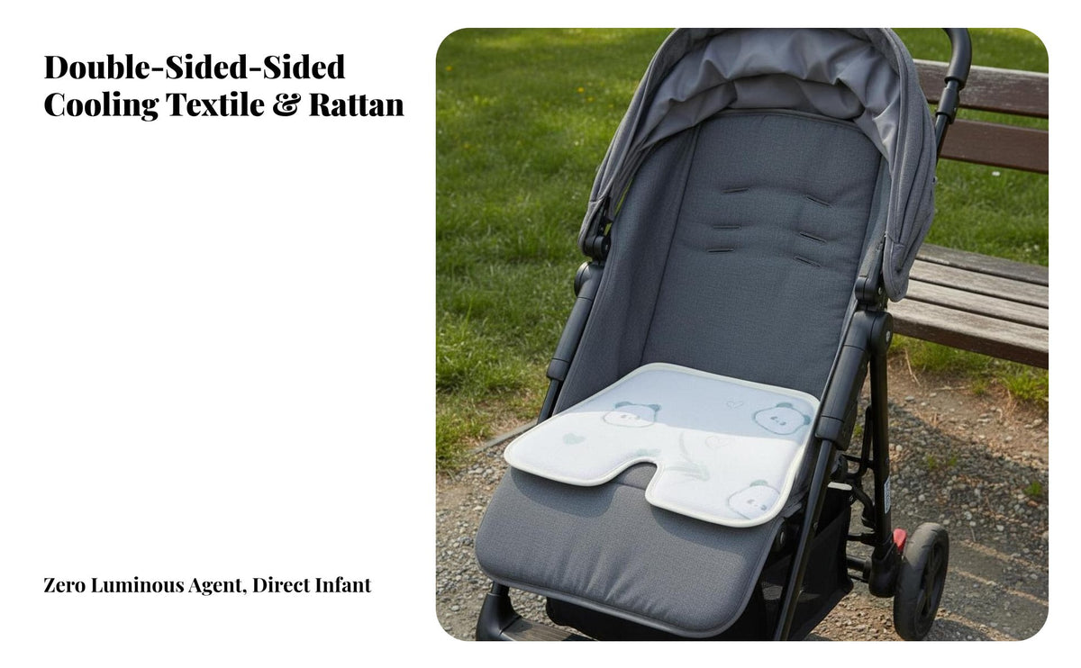 Four Season Use Hard Board Stroller Cushion Breathable Baby Stroller Liner Washable for Infants, Toddlers, Hot Weather, Travel, Outdoor