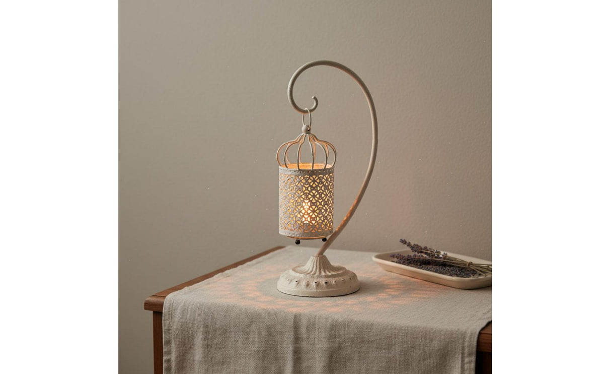Vintage Metal Lantern Rustic Decorative Candle Lantern Sturdy Home Decor for Tea Room