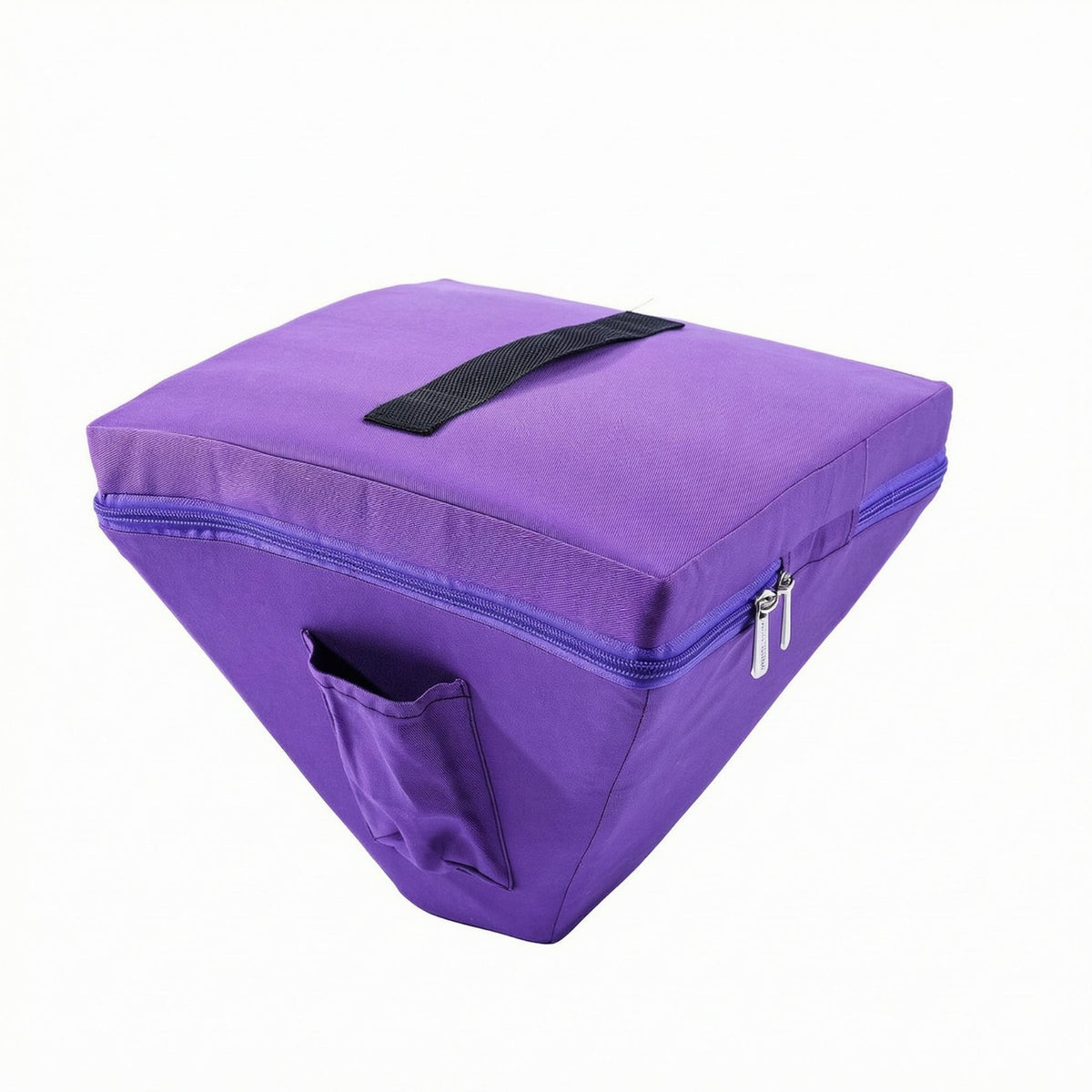 Padded Meditation Bowl Bag Stitched Panel Meditation Bowl Carrying Case Zipper Closure Storage Accessory