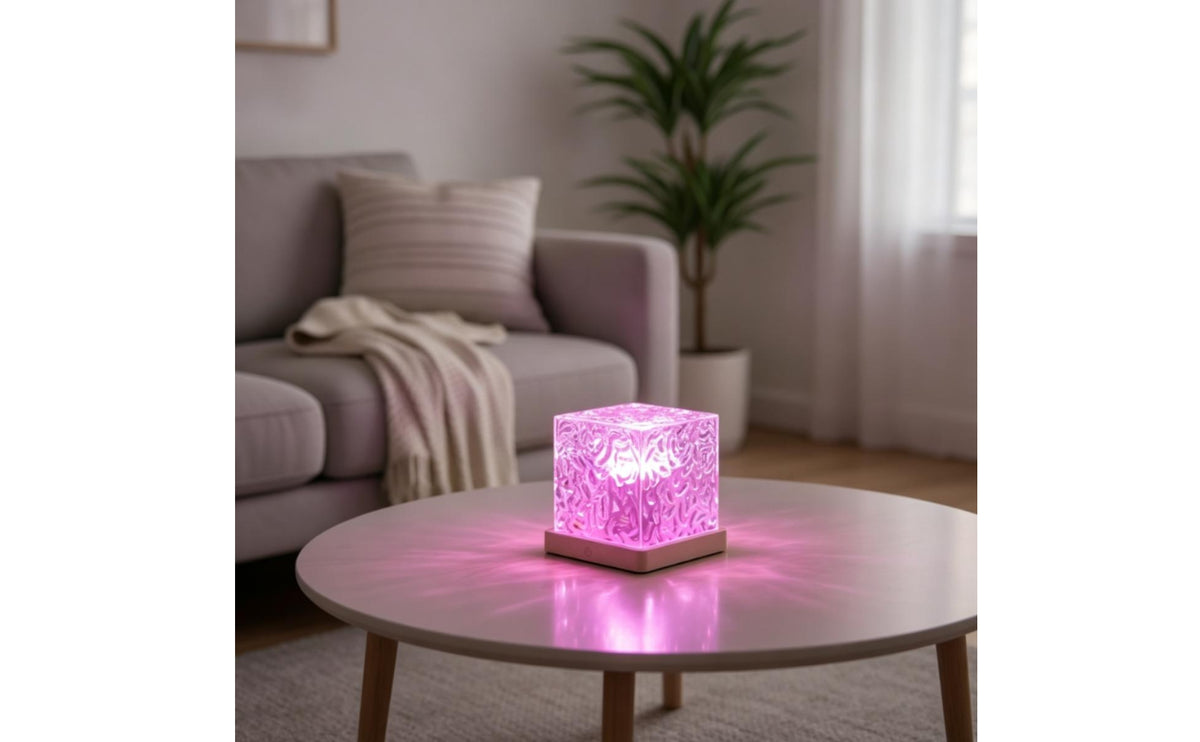 Rotating Water Ripple Night Light with Bluetooth and Remote Control