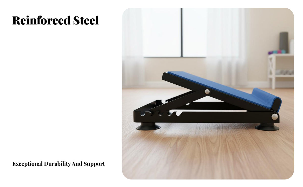 Improves Flexibility Ankle Joint Training Device Non-Slip Surface Incline Board for Stretching Long-Lasting Steel Frame Adjustable Slant Board High Load Capacity for Physical Rehabilitation Patients, Elderly, Athletes, Home, Gym, Office