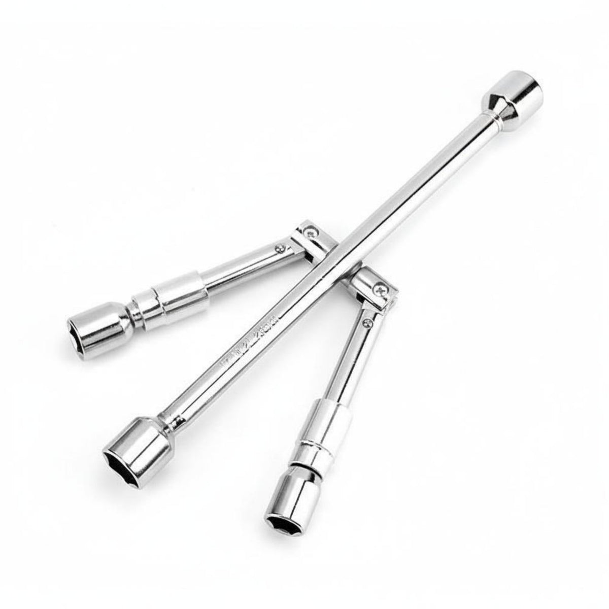 Portable Folding Cross Wrench Easy Storage 4 Way Folding Lug Wrench Carbon Steel for Roadside Emergency, Travel