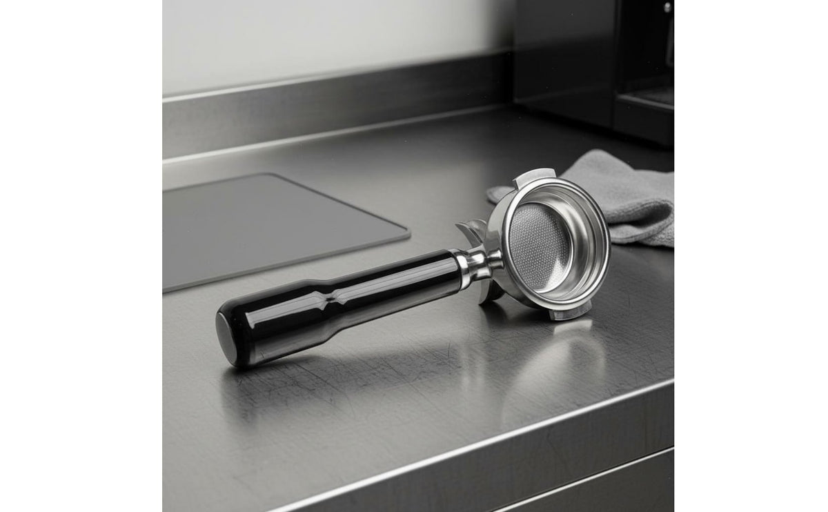 58mm Portafilter E61 Portafilter Full Extraction Espresso Machine Handle for Beginners, Cafe, Home
