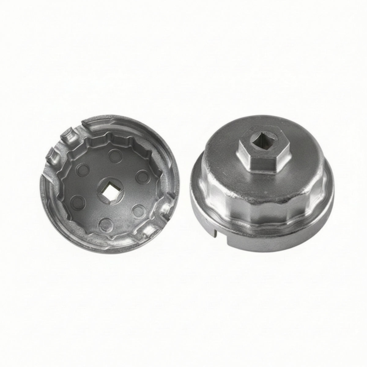 64.5mm Oil Filter Wrench with 14 Teeth Aluminum Alloy Oil Filter Cup Wrench Compact Tool Sturdy for Mechanics, Garage