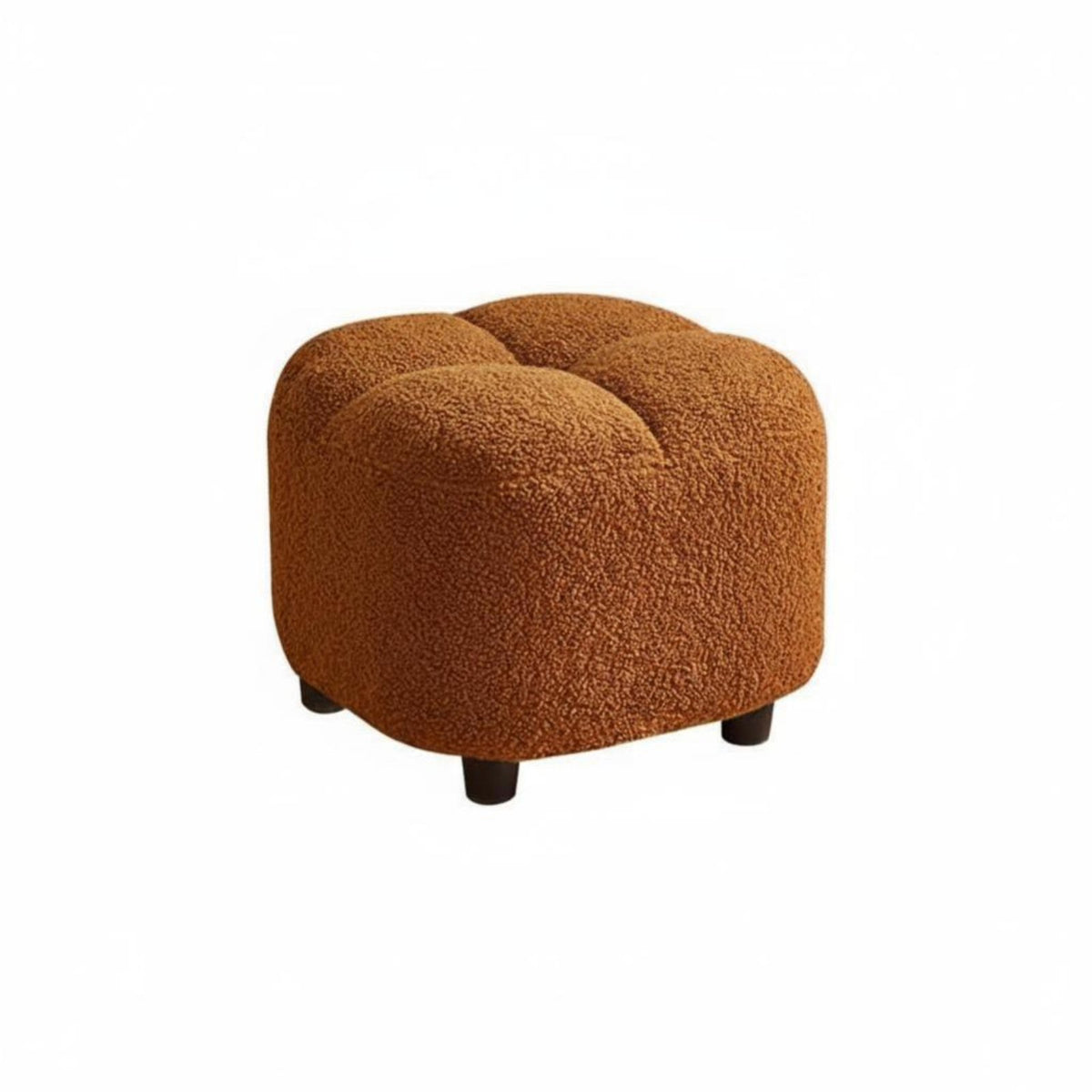 Multi-Functional Upholstered Pouf Soft Texture Footrest High-Density Foam Ottoman Lightweight for Homeowners, Adults, Students, Living Room, Entryway, Small Areas, Bedroom