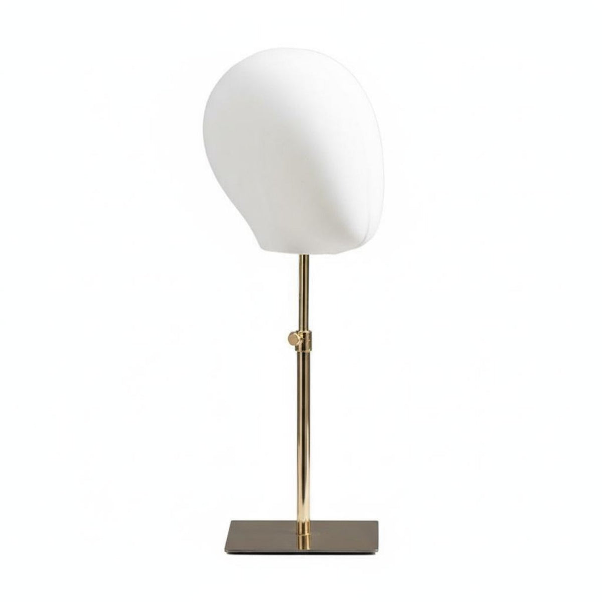 Linen Covered Textile Mannequin Head Stand Sturdy and Long-Lasting Hat Display Head Professional Design Headwear Display Model Easy to Assemble for Retailers, Retail Shop, Boutique, Trade Exhibition