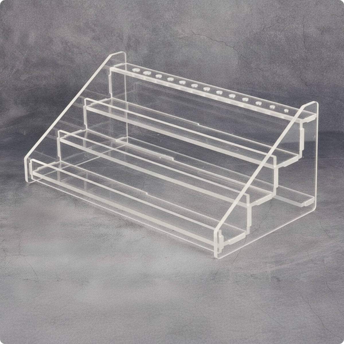 Paint Bottle Organizer Clear Paint Storage Rack Multi-Tier Acrylic Organizer for Hobbyists, Artists, Craft Room, Workspace, Desk