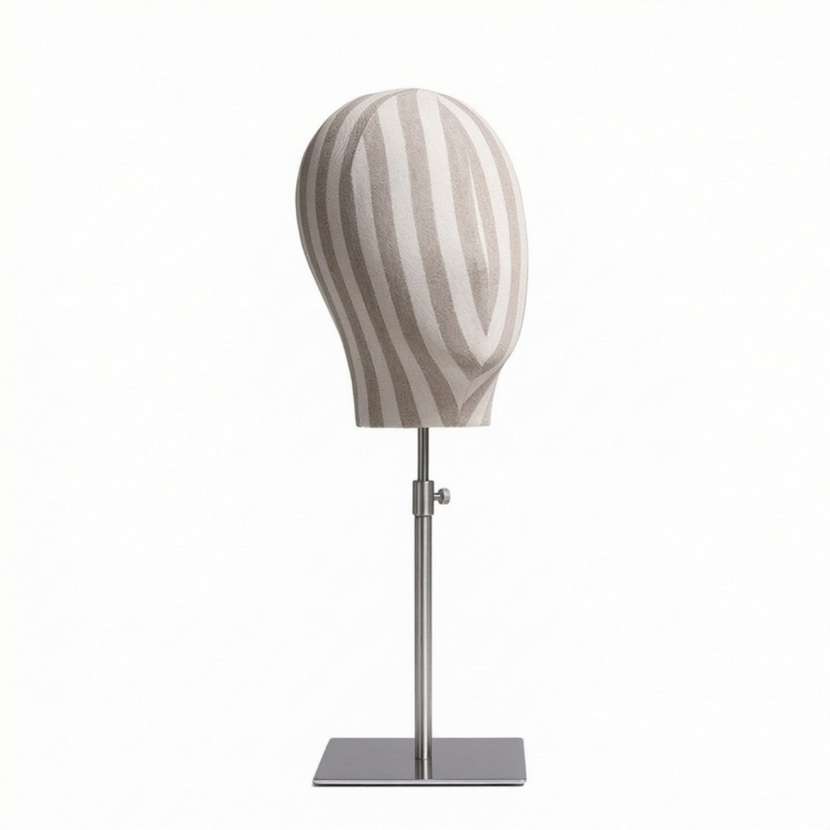 Mannequin Head with Stand Professional Hat Display stand Square Base Stable Model Head for Collectors, Home Closet