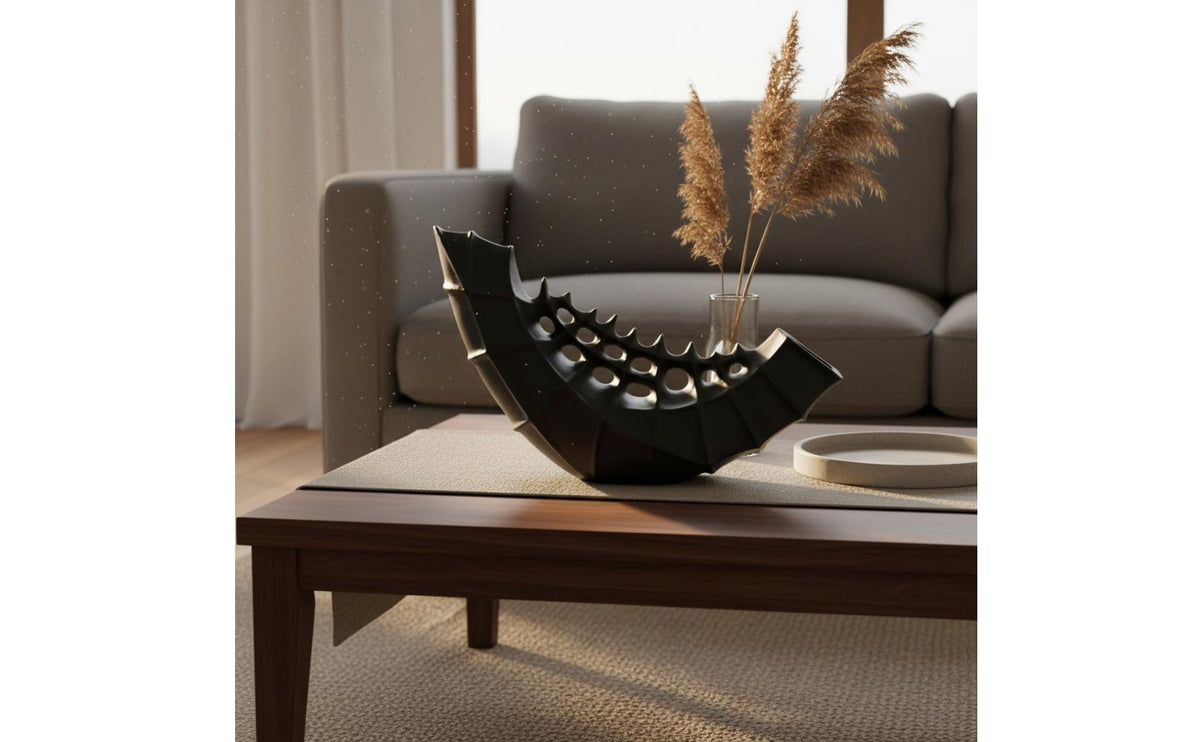 Decorative Ceramic Vase European Abstract Vase Textured Home Decoration for TV Stand
