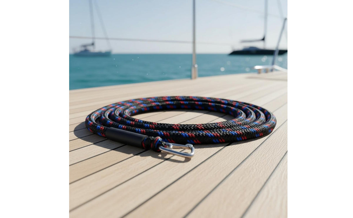 14FT Anchor Rope Shock Absorbing Stretch Boat Rope with Hook Built-in Snubber Bungee Dock Line for Motorboat Owners, Kayakers, Anchoring