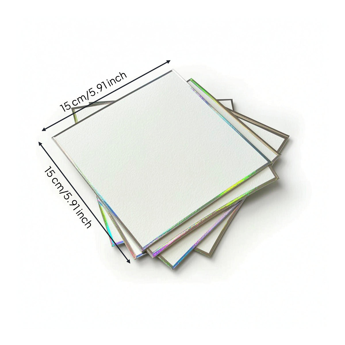 5 Pieces Watercolor Paper with Shimmery Edge Cotton Watercolor Board Textured Heavyweight for Artists, Painting, Sketching