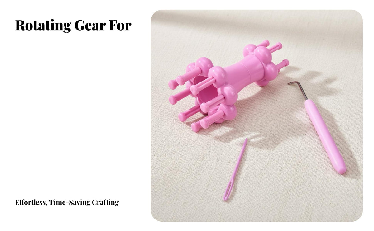 3 Pieces Bracelet Weaving Tool Easy to Use Double Headed Yarn Crafting Tool Spool Loom 2 Sizes Knitting Tool Includes