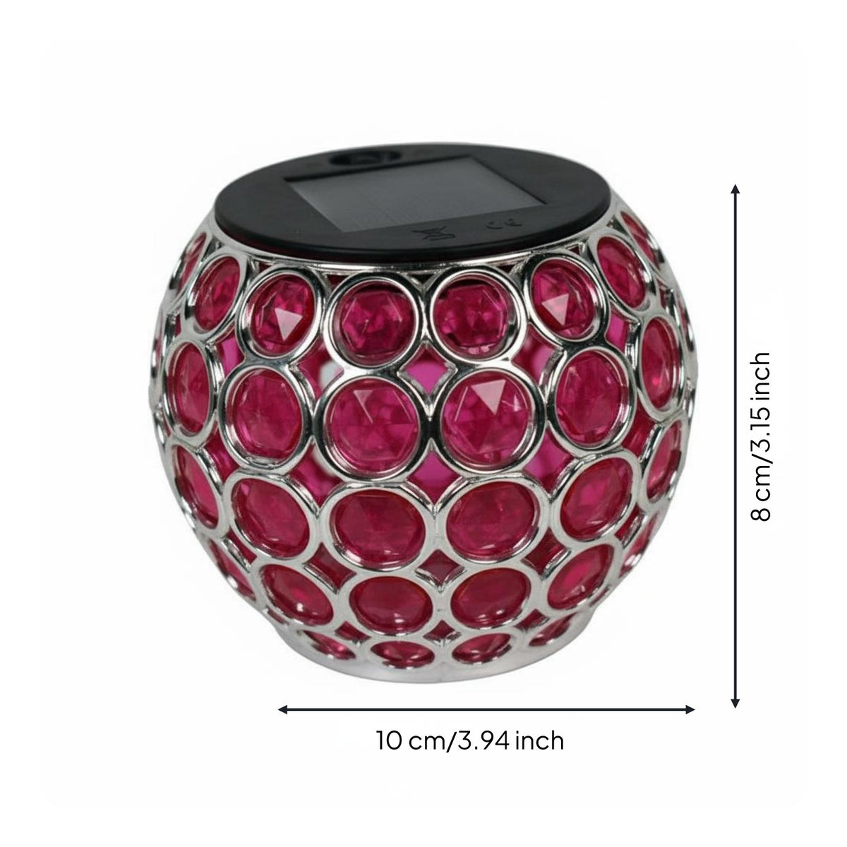 Auto On/deactivate LED Garden Sphere Light Energy Saving LED Garden Ball Waterproof for Patio, Balcony, Tabletop