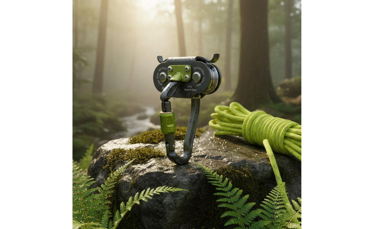 Heavy Duty Double Pulley Trolley High Strength Tandem Pulley Trolley Effortless Rolling Long-Lasting Metal Body for Tree Park