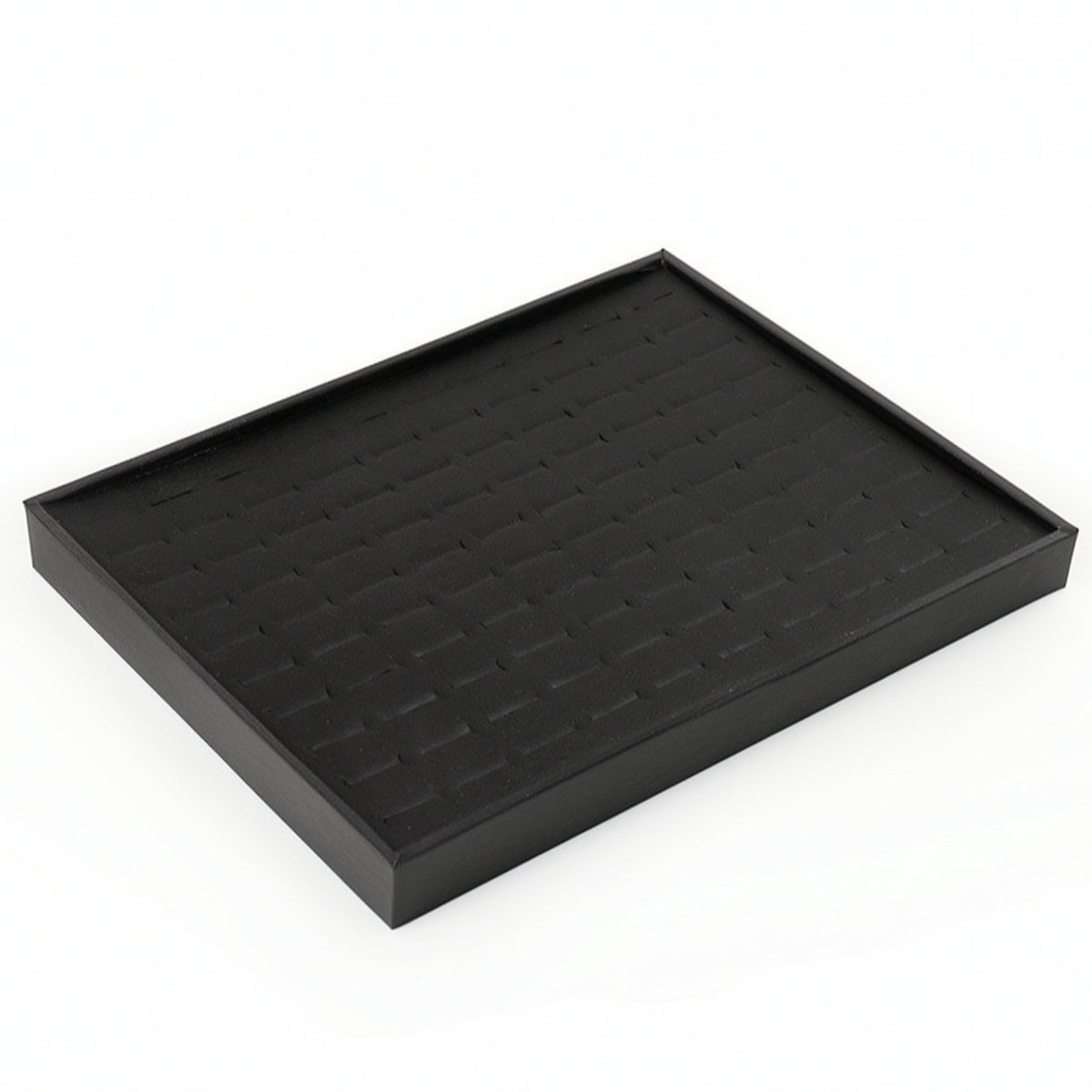Velvet Jewelry Display Tray Rectangular Band Tray with Slots Soft Cushion Lightweight for Vanity
