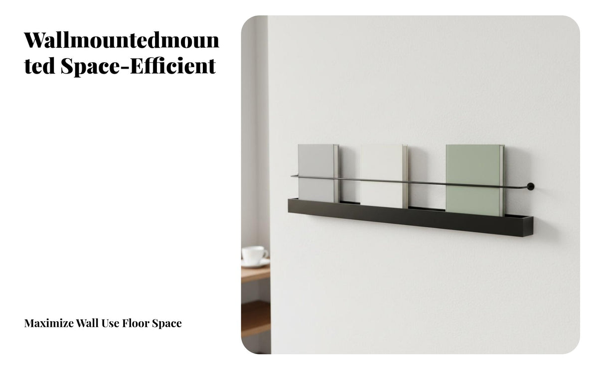 Space-Saving Picture Ledge Shelf Minimalist Design Floating Picture Ledge Strong Load-Bearing Mounted Bookshelf Easy Installation for Apartment Dwellers, Interior Designers, Living Room, Bedroom, Hallway, Nursery