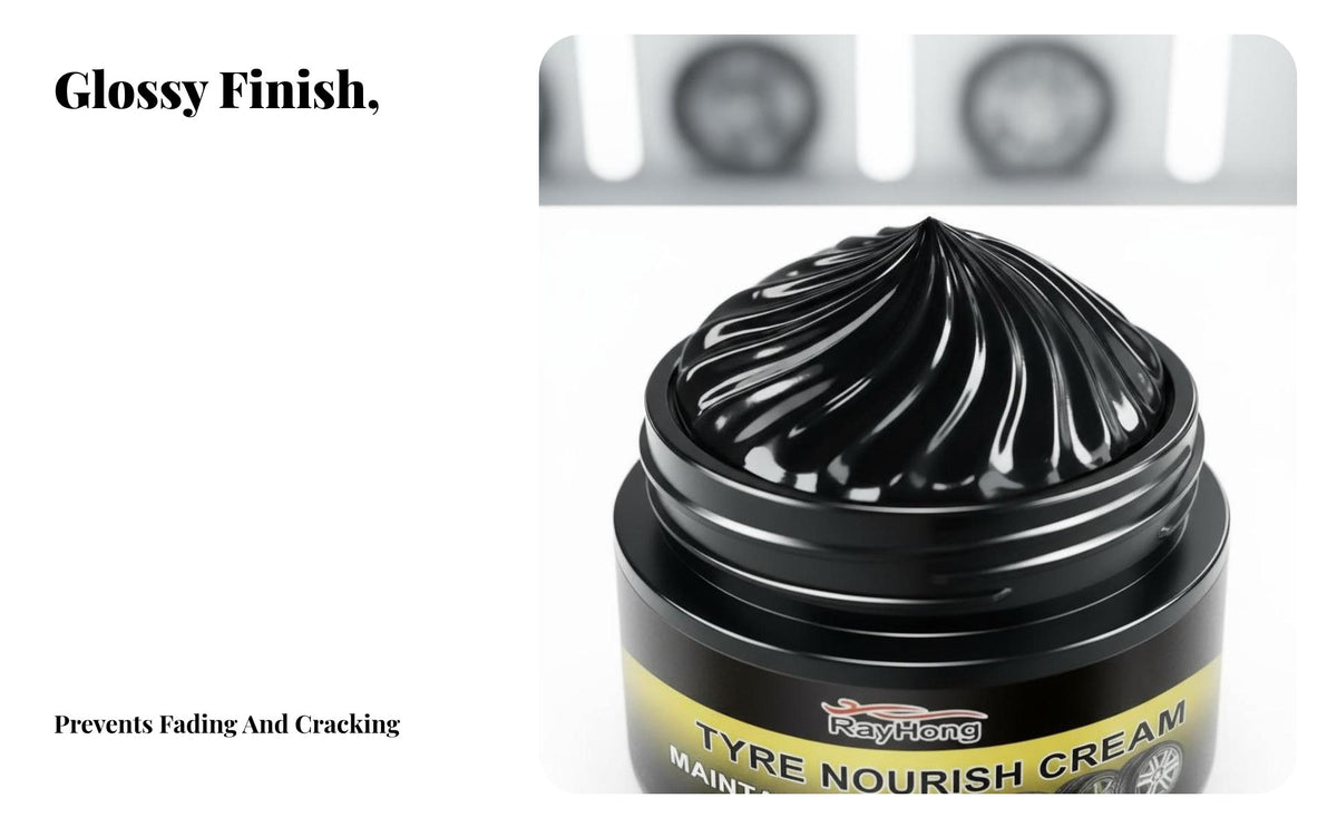 50 G Tire Refurbishing Paste Renews Black Gloss Tire Gloss Gel Protection Wheel Polishing Paste for Auto Cleaners, Garage, Driveway