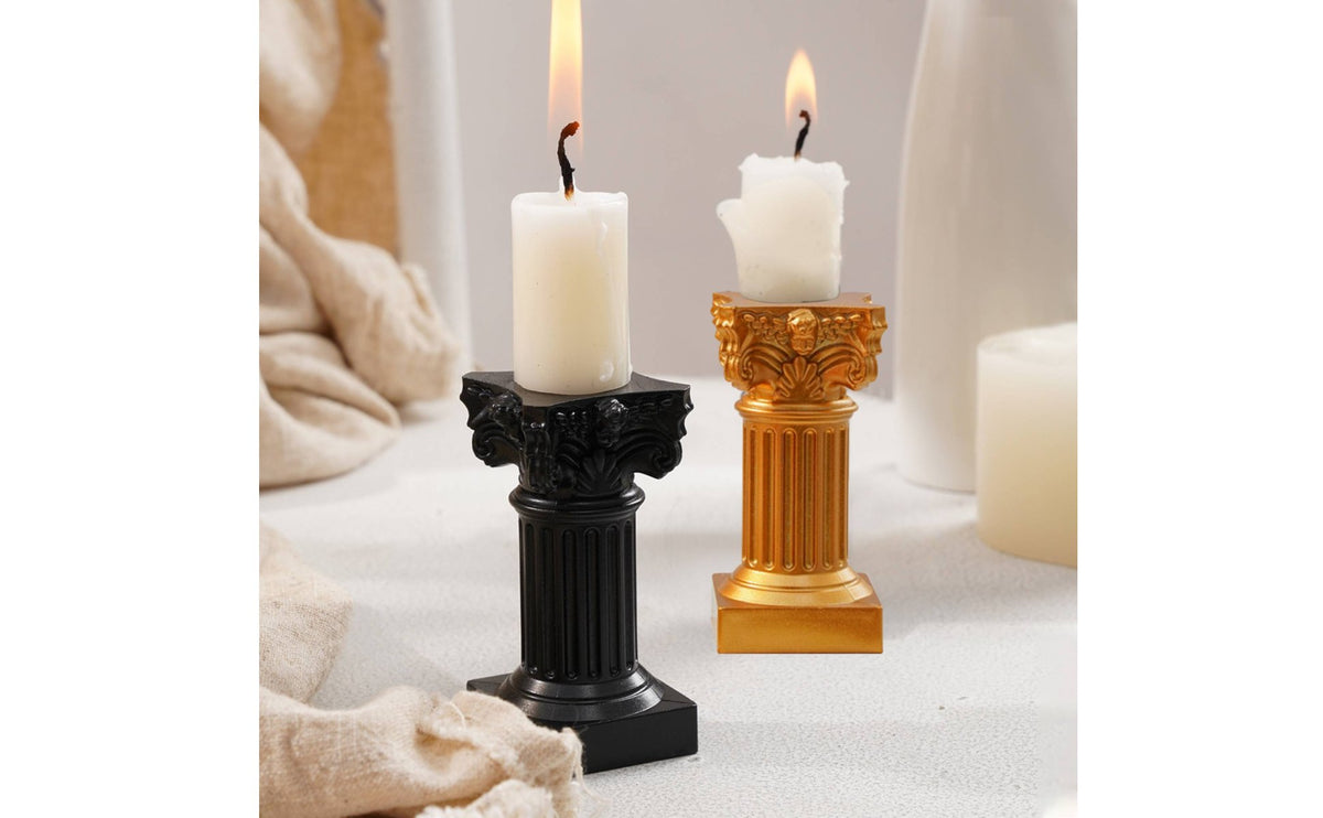Roman Column Candle Holder Nordic Design Roman Pillar Candlestick Photo Prop