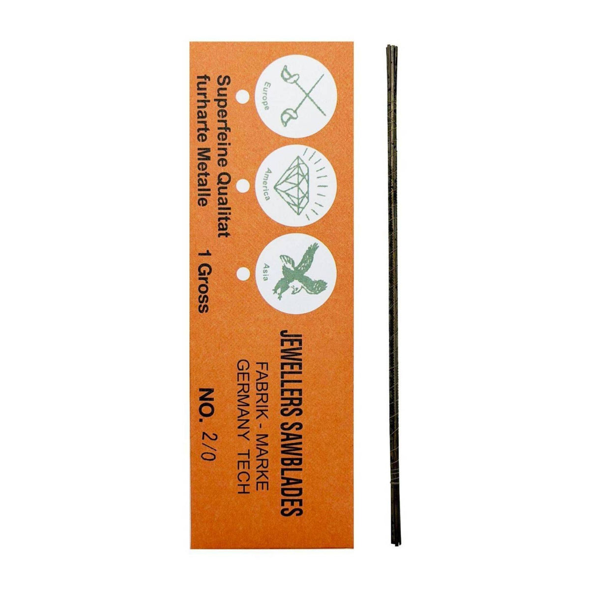 12 Pieces Precision Jeweler's Saw Blade Narrow Jewellery Saw Blade Straight Blades Flexible for Jewelers