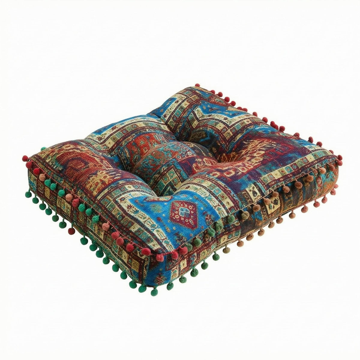 Tufted Floor Pillow Soft Padded Quilted Seat Cushion Tatami Cushion for Bay Window, Sofa