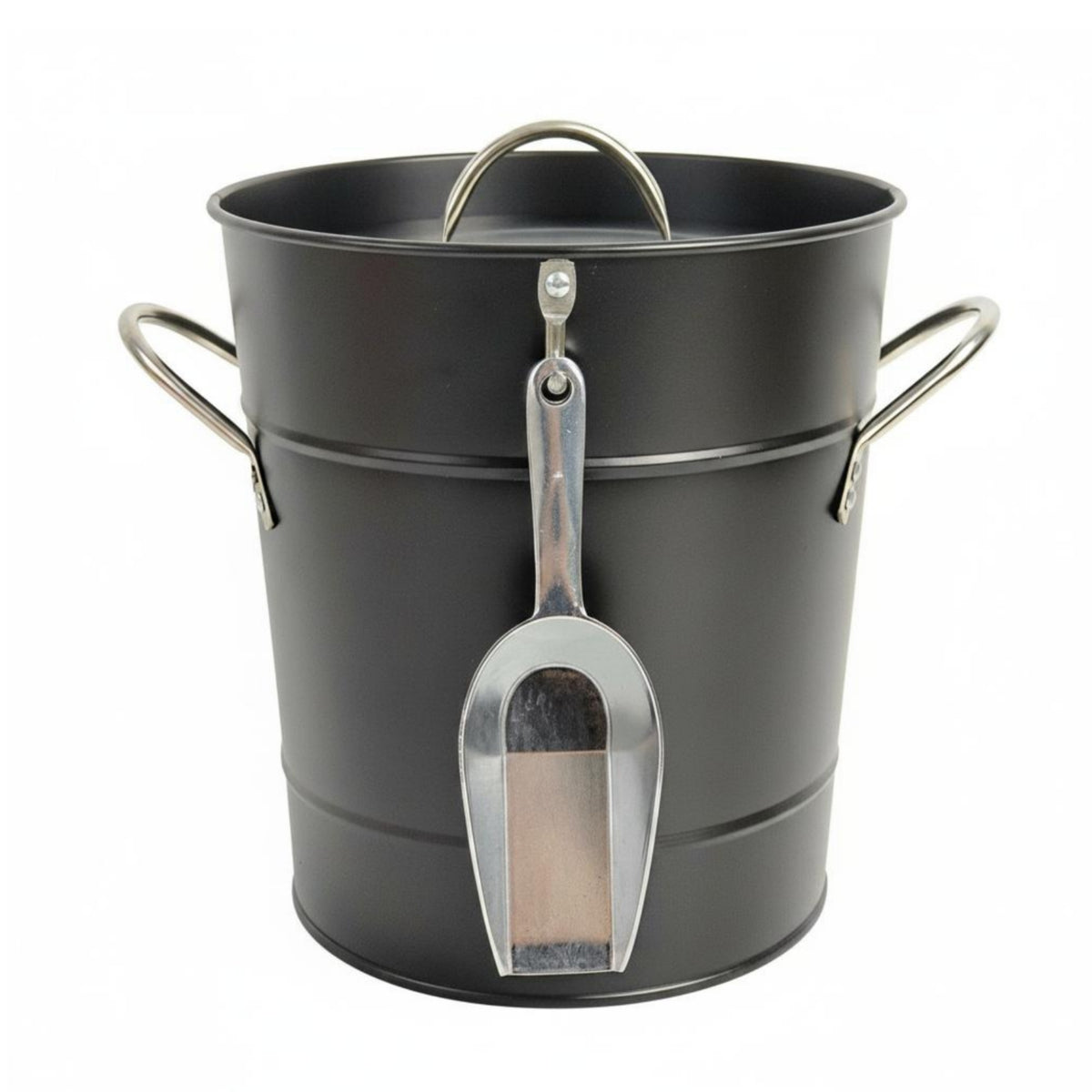 Ice Pail with Scoop Side Handles Home Storage Lid Included