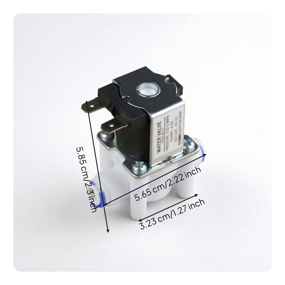 Inlet Feed Water Solenoid Valve 1/4-Inch Inline Water Solenoid Valve for Repair Technicians