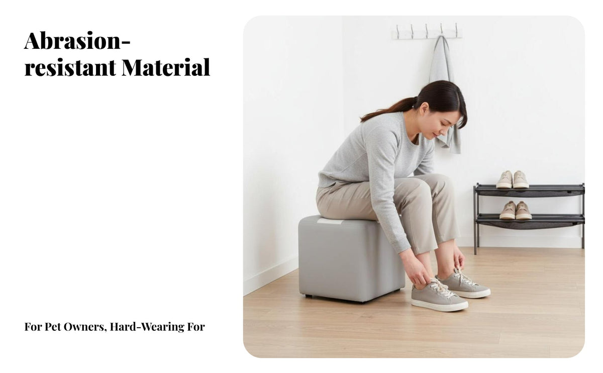 Multi-Functional configurable connecting interlocking Stool Space-Saving Household Furniture Footrest for Adults, Kids, Parents, Living Room, Entryway, Bedroom