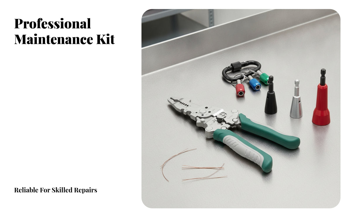 Wire Insulation Remover Rotator | Compact worksite-Friendly Design, Wire removing insulation and winding Tool Kit, labor-saving, for Electrical Work