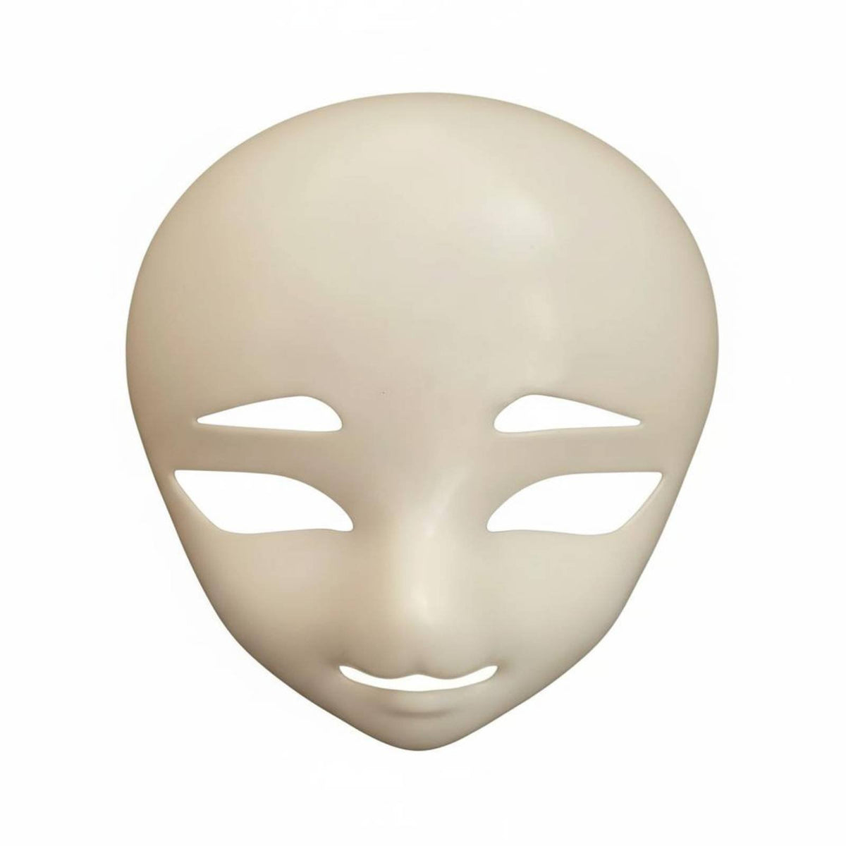 Blank Stylized Costume Head Base Face Covering Ready to Paint Animegao Face Covering Base Lightweight Craft Supply for Cosplayers, Comic Conventions