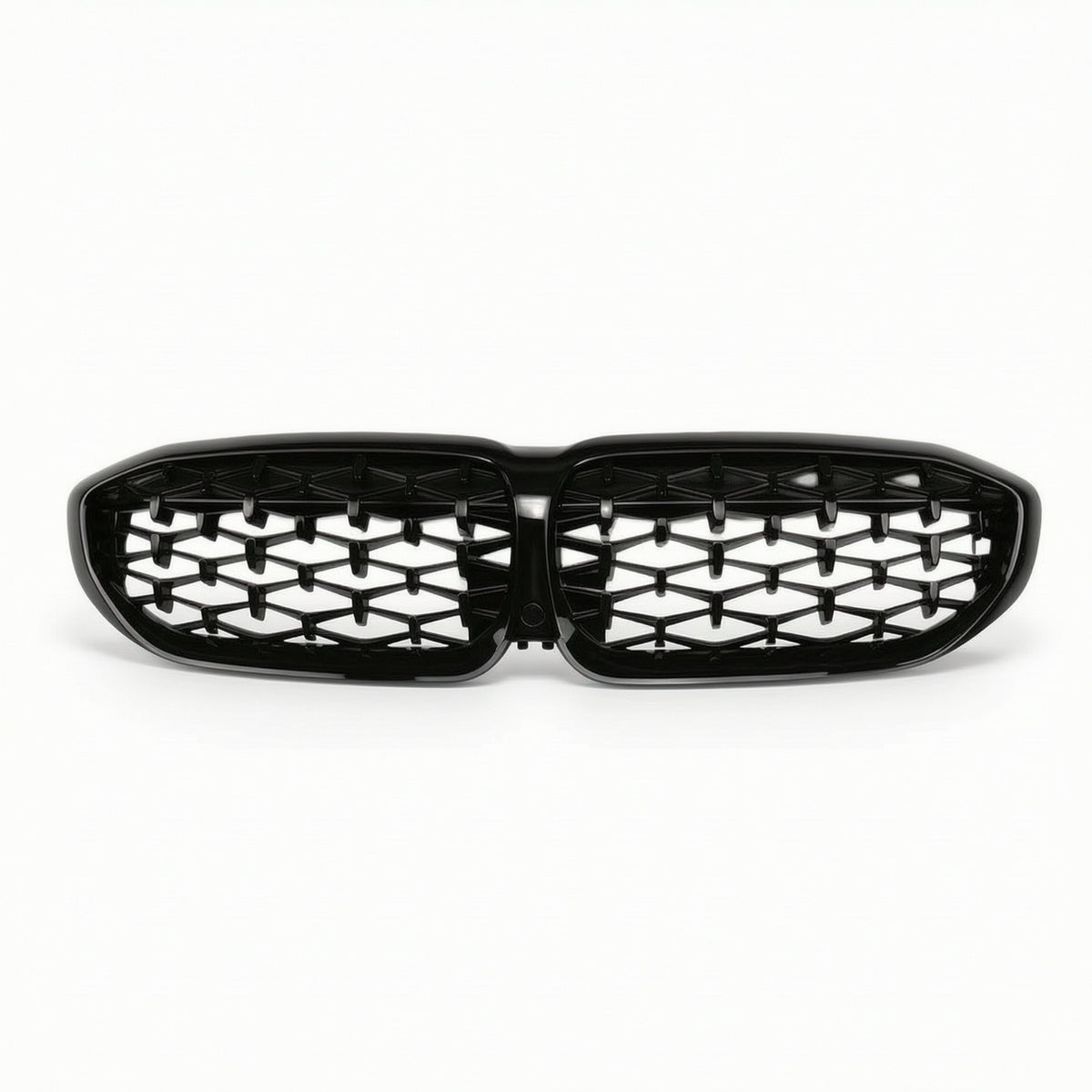 Glossy Black Car Grille with Mesh Insert ABS Front Grille Mesh Long-Lasting Painted